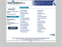 Tablet Screenshot of clickrealestates.com